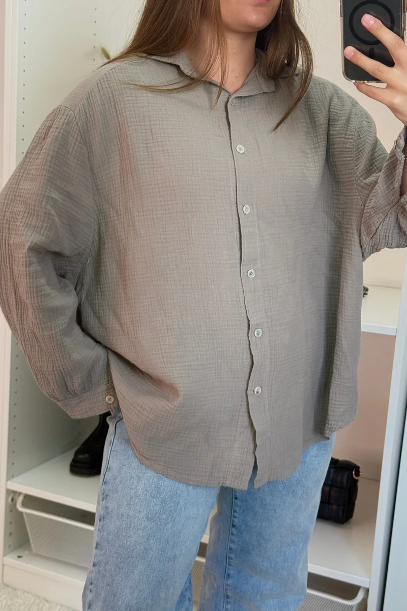 A-bee - Sonja Shirt - Taupe