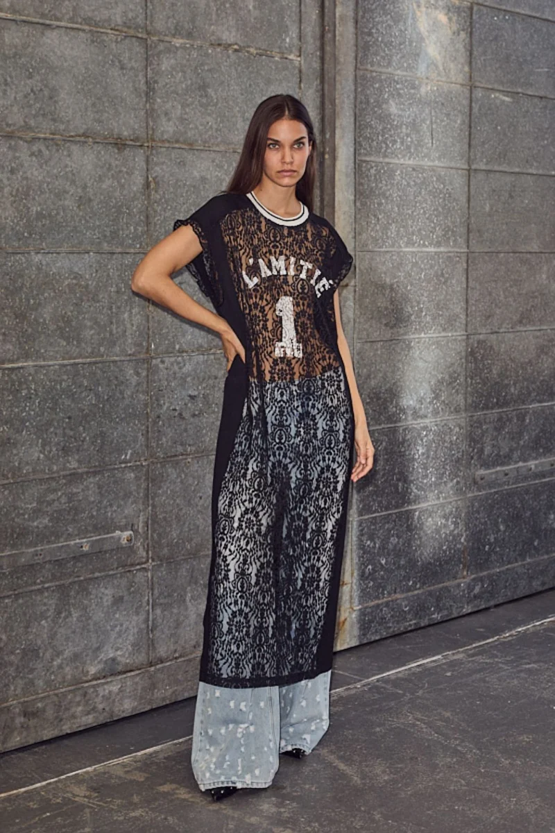 Haute L'Amitié - Lace Football Frill Dress HL10132 - Black