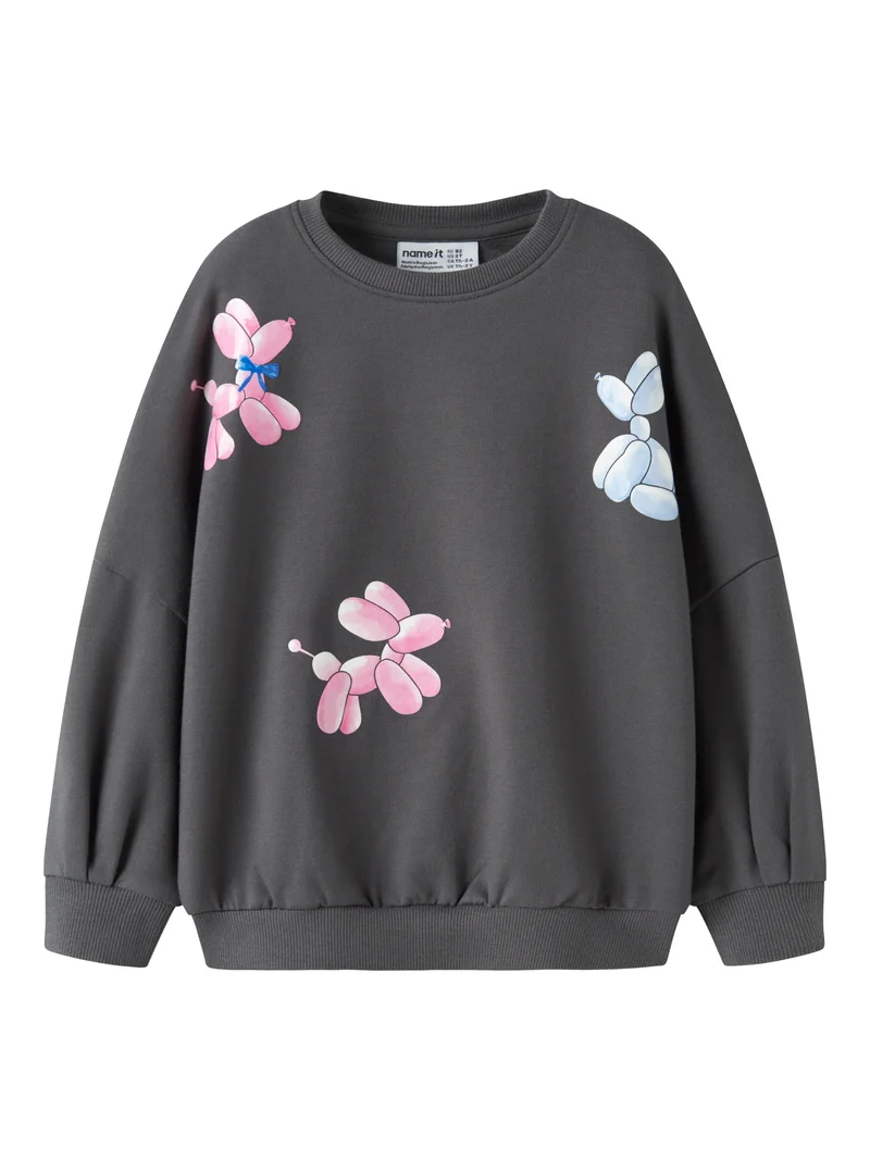 Nalas Lång Sweatshirt Med Ballonghundar