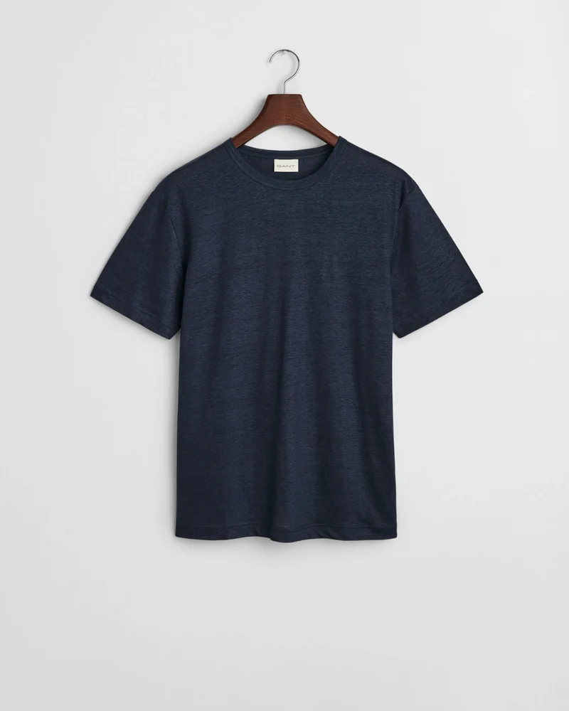 GANT Linen T-Shirt - Evening Blue