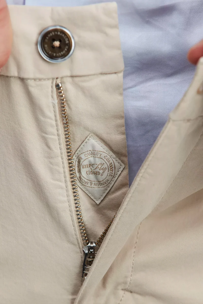 HANSEN & JACOB Classic Aerodyn Stretch Chinos - Beige
