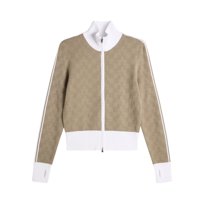 Kerla Knitted Full Zip Sweater - Brindle