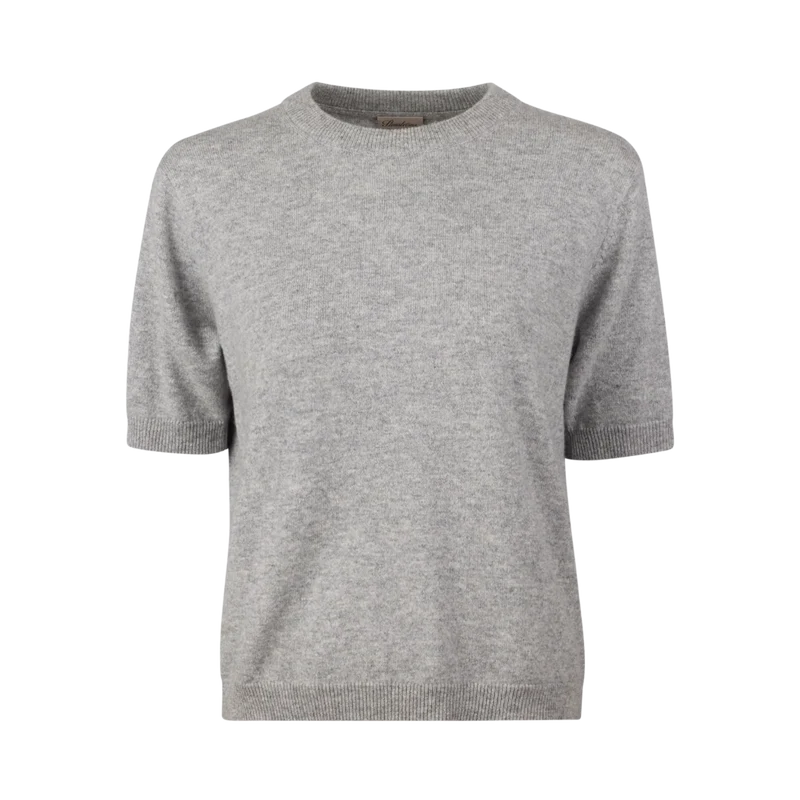 Janet Short Sleeve Knit - Grey