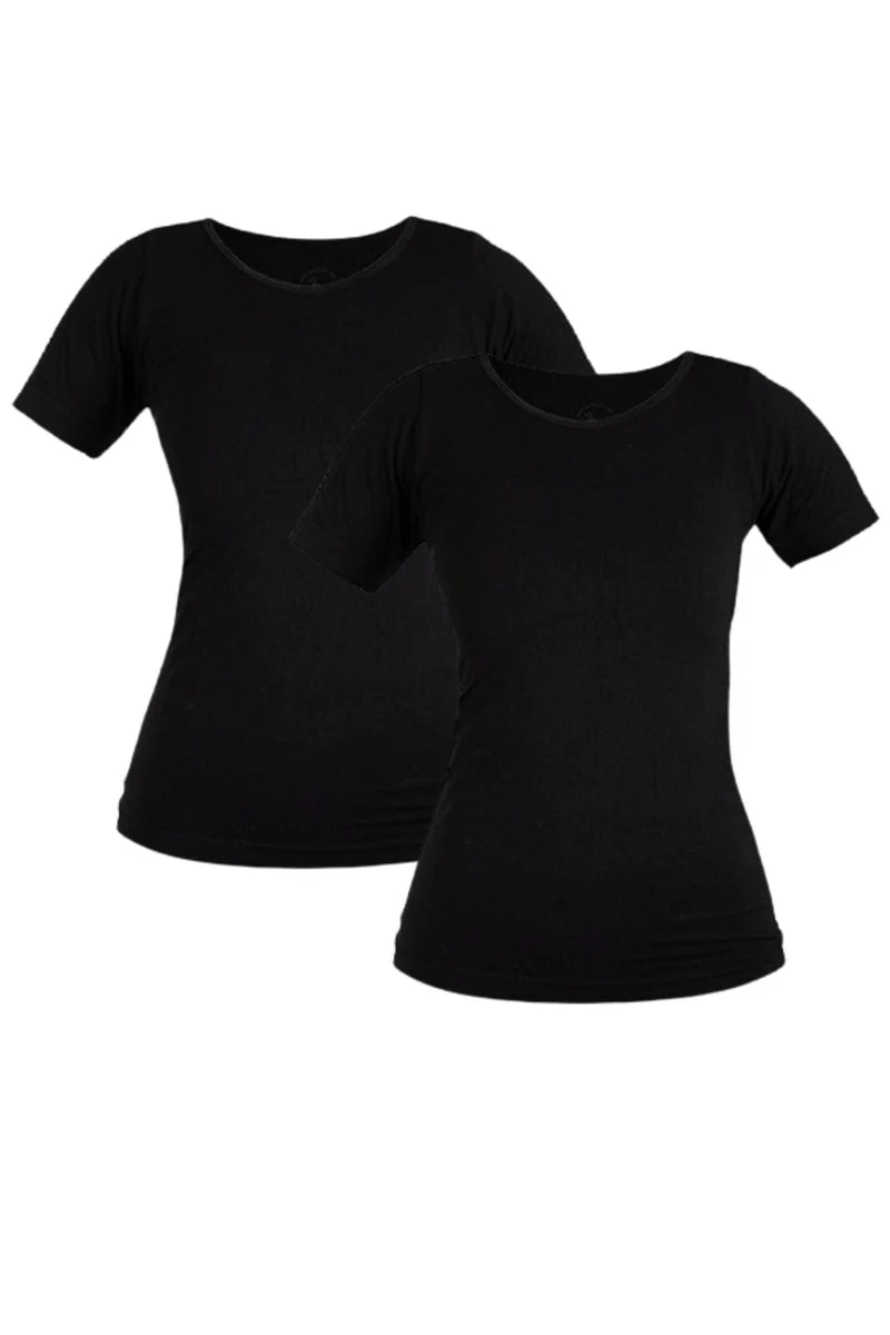 Soft basic - Haily t-shirt 2 pak - black