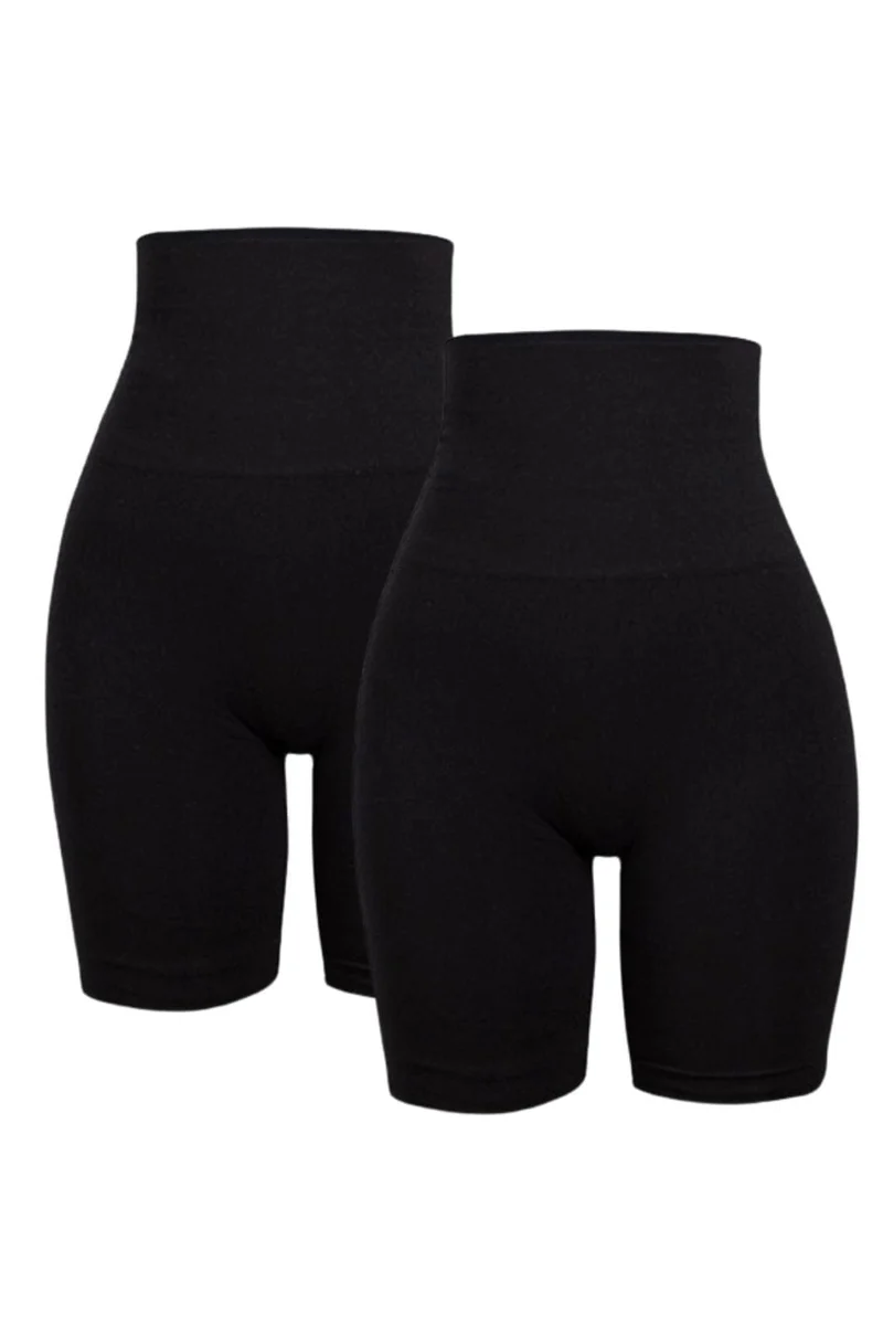 Soft basic - Haily High shorts 2 pak - black