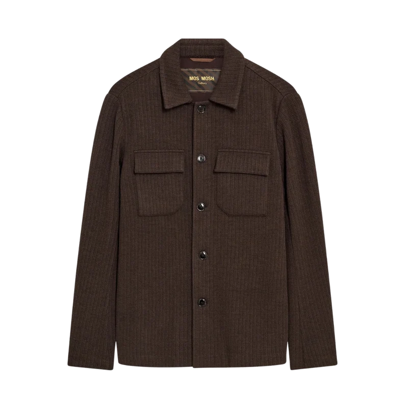 MMGAustin Knit Overshirt - Black Coffee