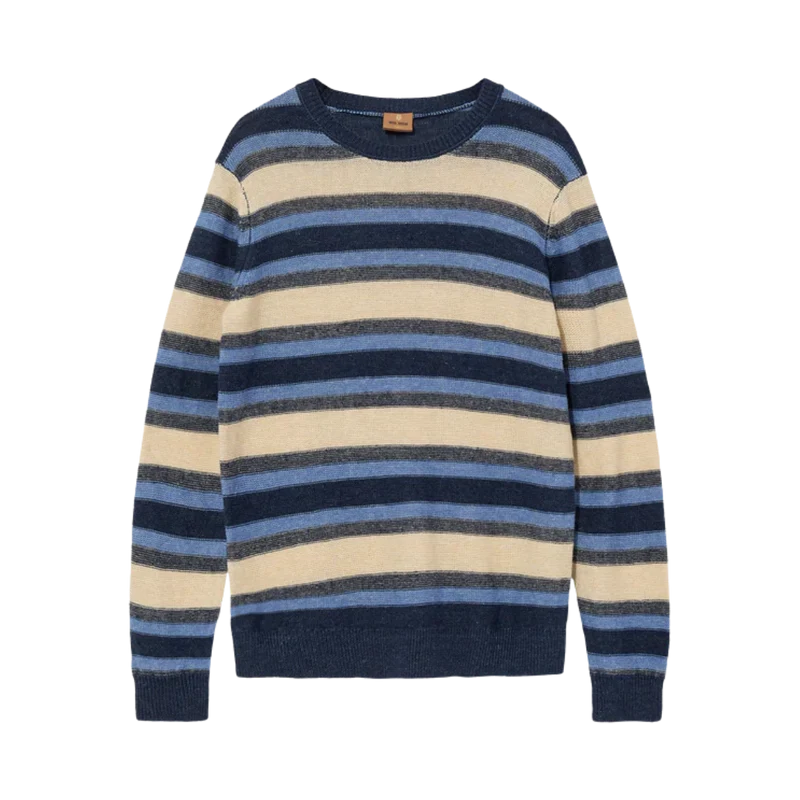 MMGLaporte Linen Crew Neck Knit - Navy