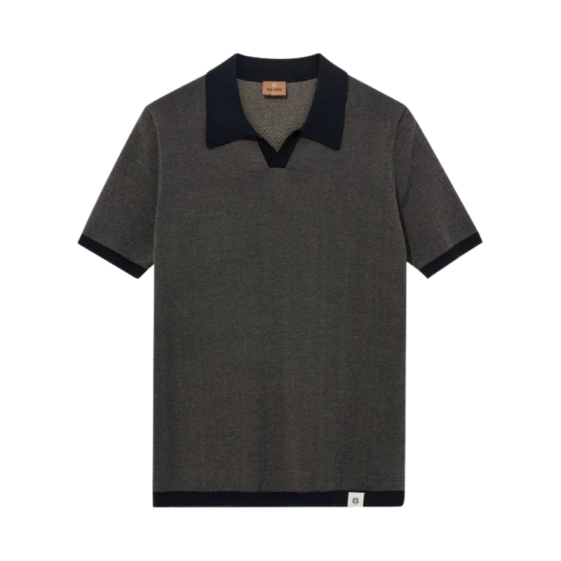 MMGRoma Batti Polo SS Knit - Navy