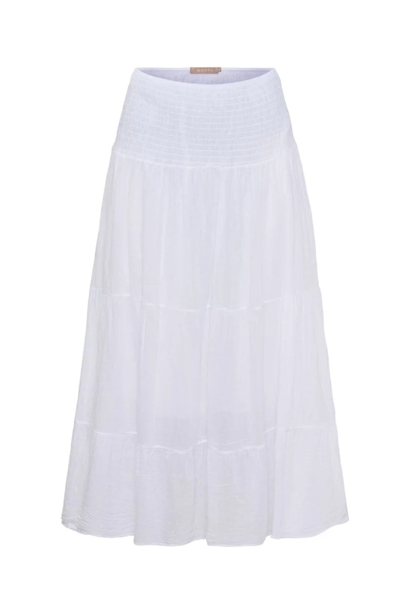 Marta Du Chateau - Mdcanora Skirt 5201G - White