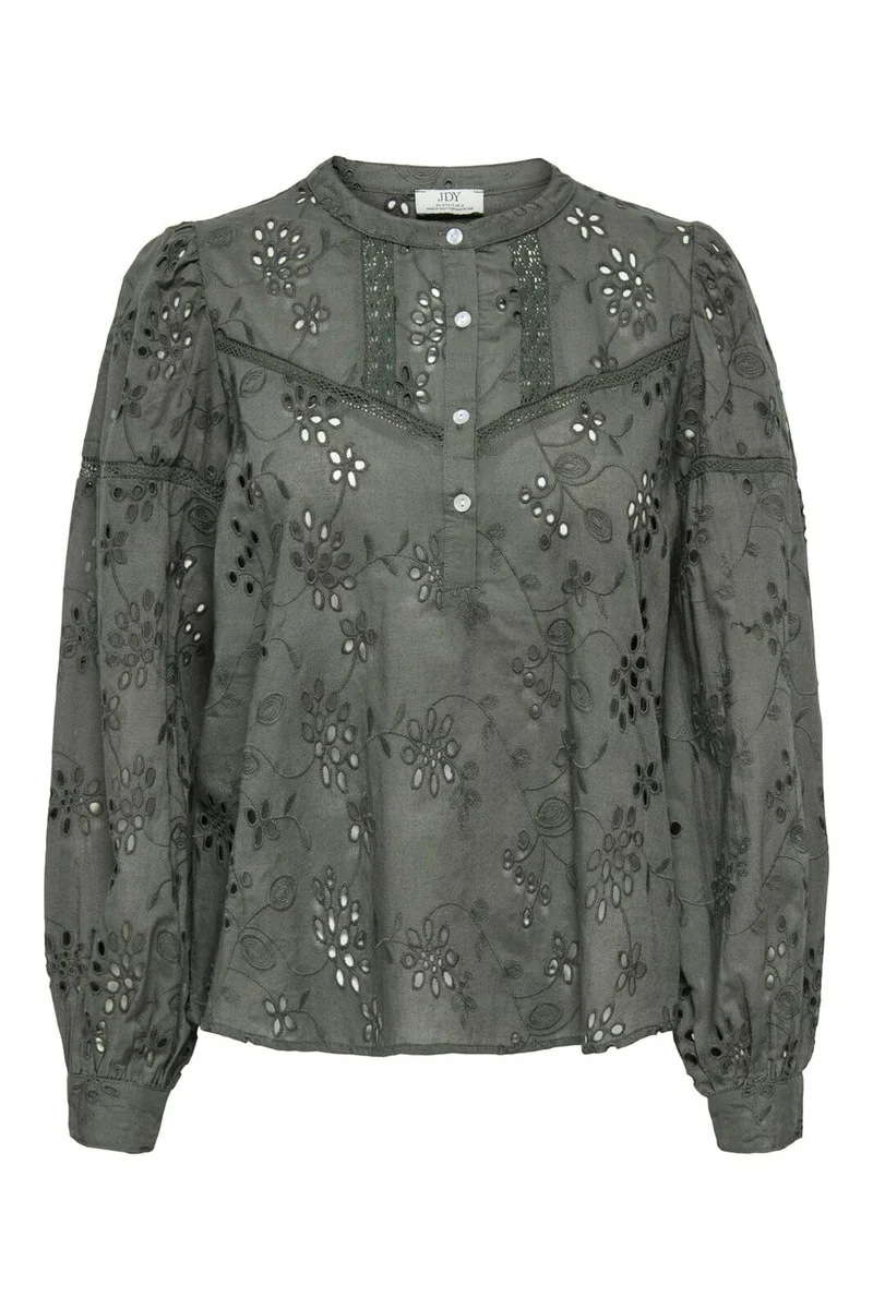 JDY - Jdymille L/S Anglaise Top - 5035195 Kambaba