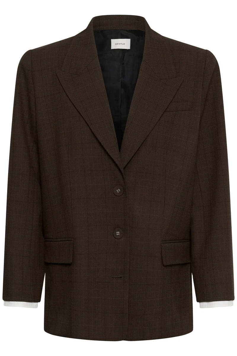 Gestuz - Gzlavana Blazer 10911435 - 109903 - Brown Check