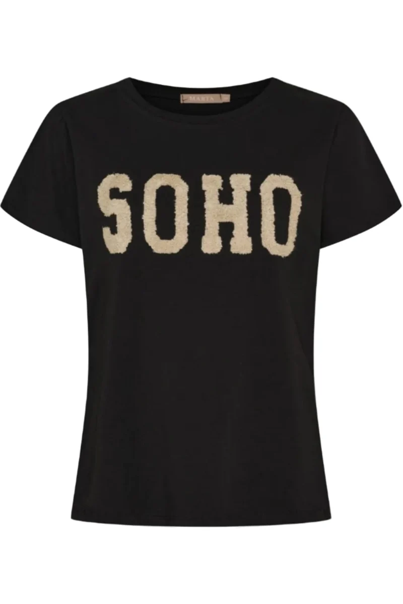 Marta Du Chateau - Mdcherdis Tee 84275 - Black/Beige