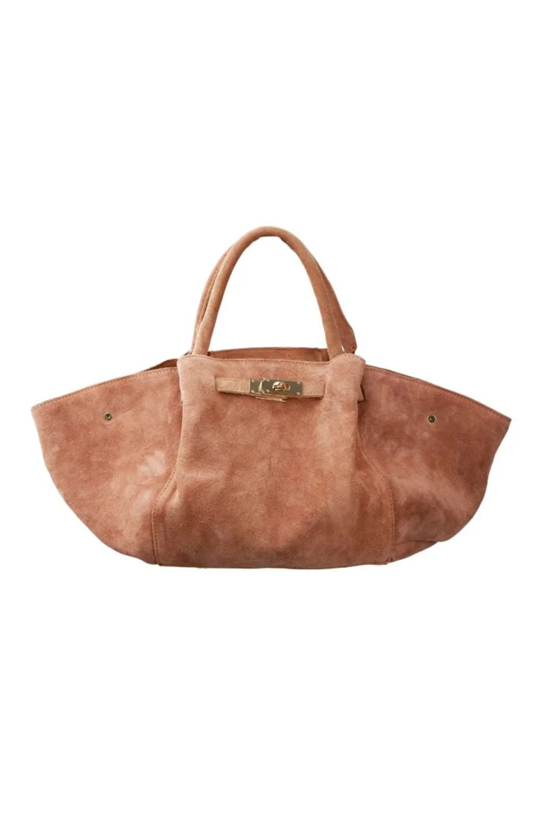 Black Colour - Bcsienna Suede Totebag 9373 - Taupe