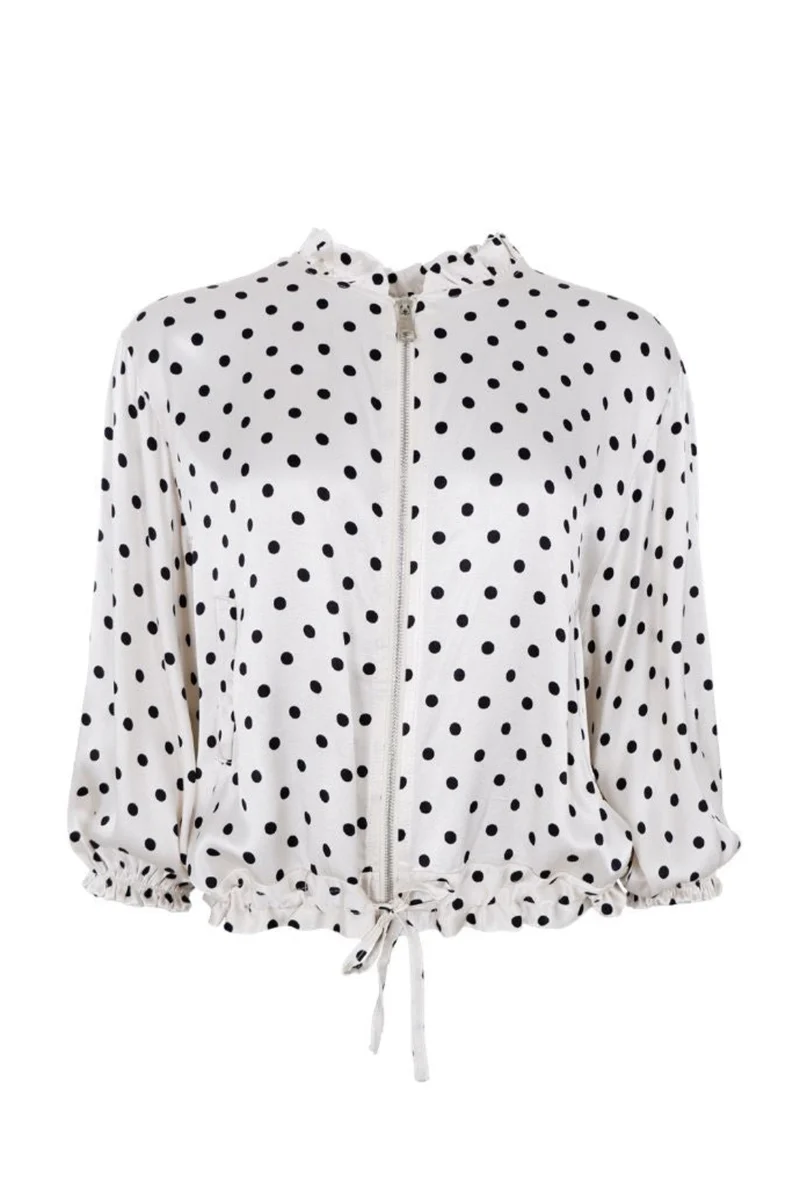 Black Colour - Bccaitlin Bomber Shirt 41107 - Off White