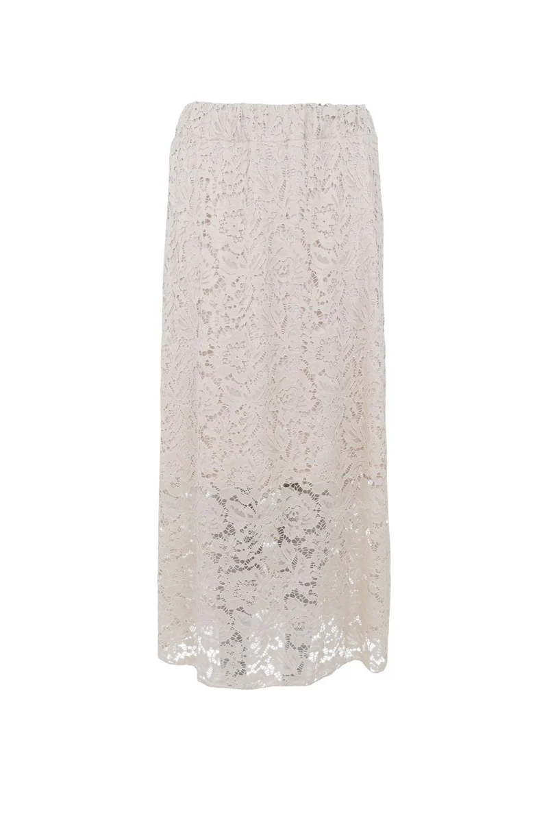 Black Colour - Bcdebbie Lace Skirt 41080 - Cream