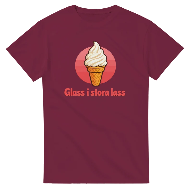 T-shirt - Glass i stora lass