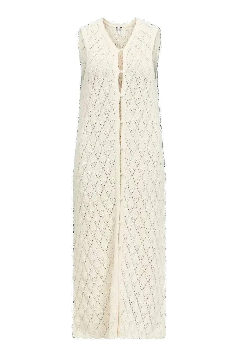 Object - Objkitty S/L Re Knit Dress 144 - 5010340 Birch