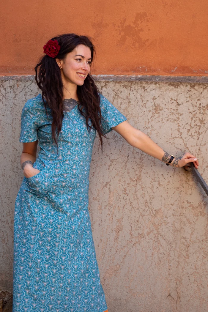 Klänning Kerstin - TileTale light blue