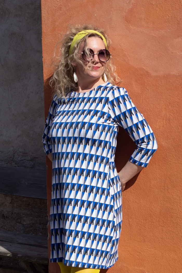 Klänning Bardot - Spikes blue