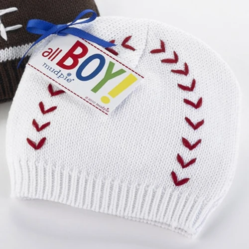 Newborn Boys Baseball Knit Cap
