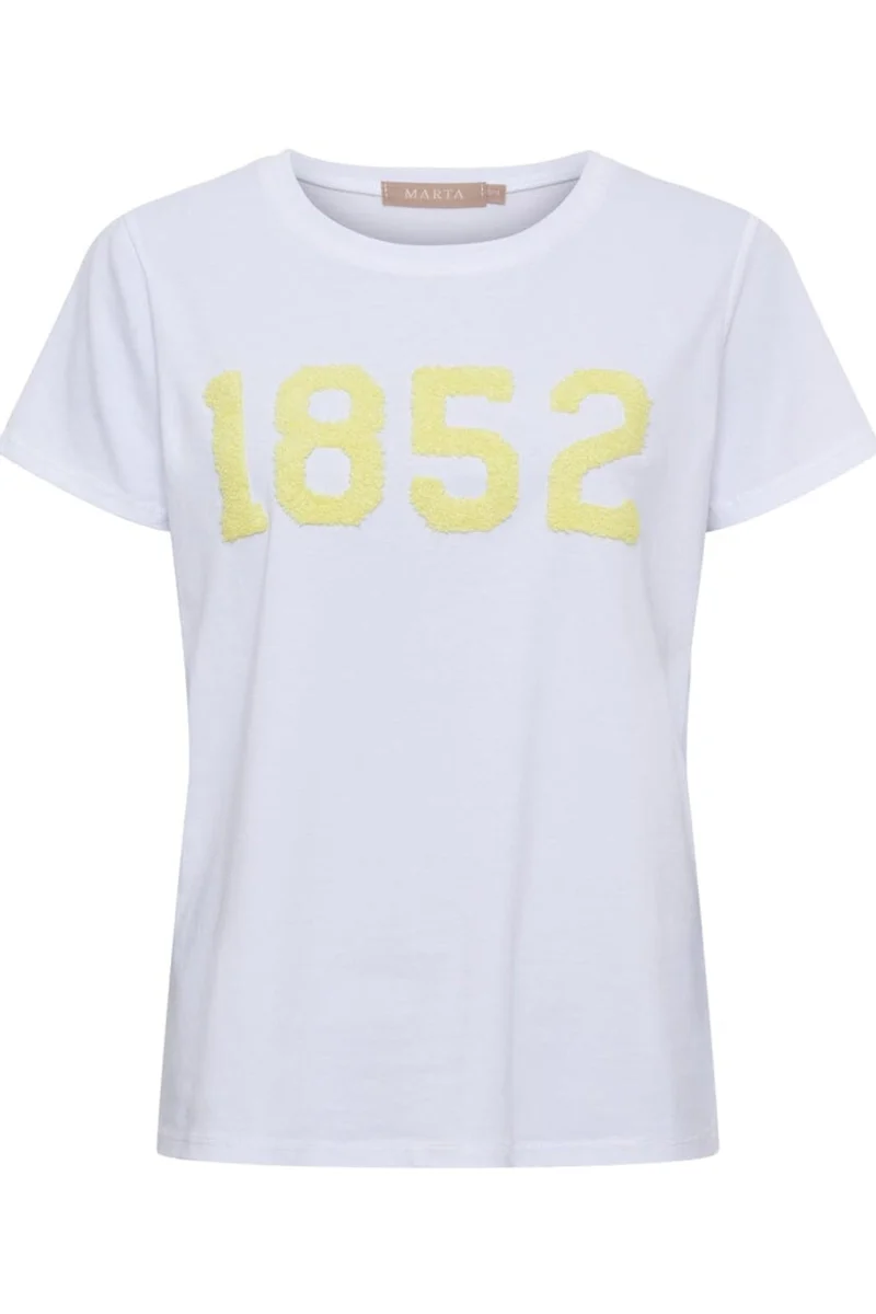 Marta Du Chateau - Mdcalvera Tee 84275-1852 - White/Yellow
