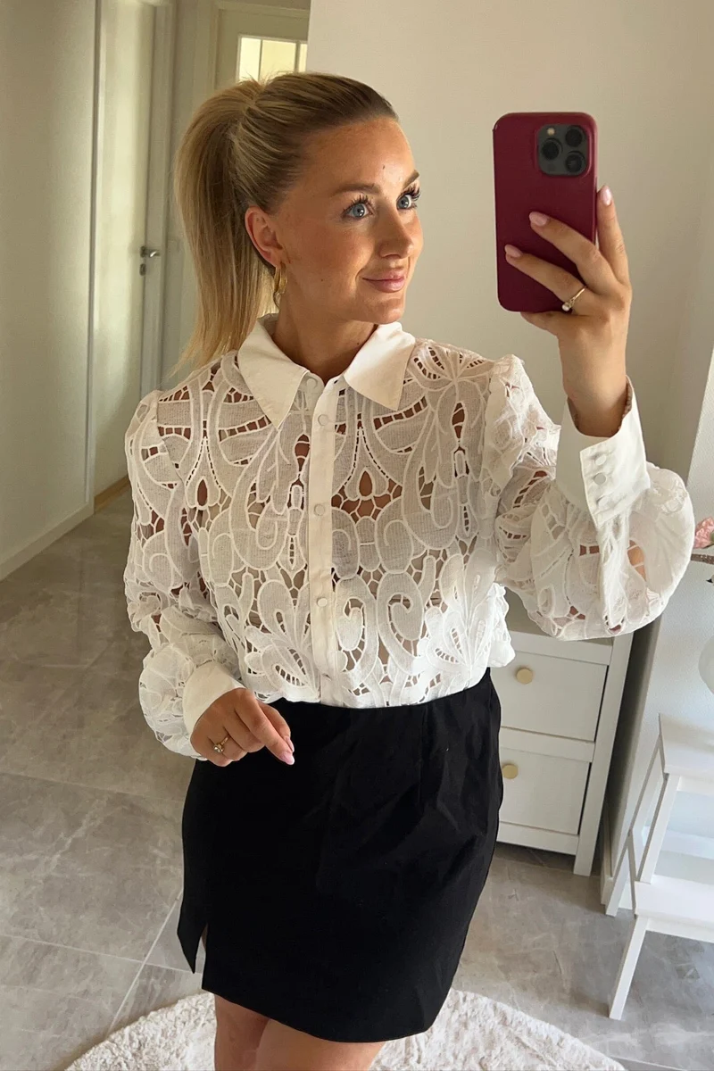 Dear Molly - Birthe Shirt - White