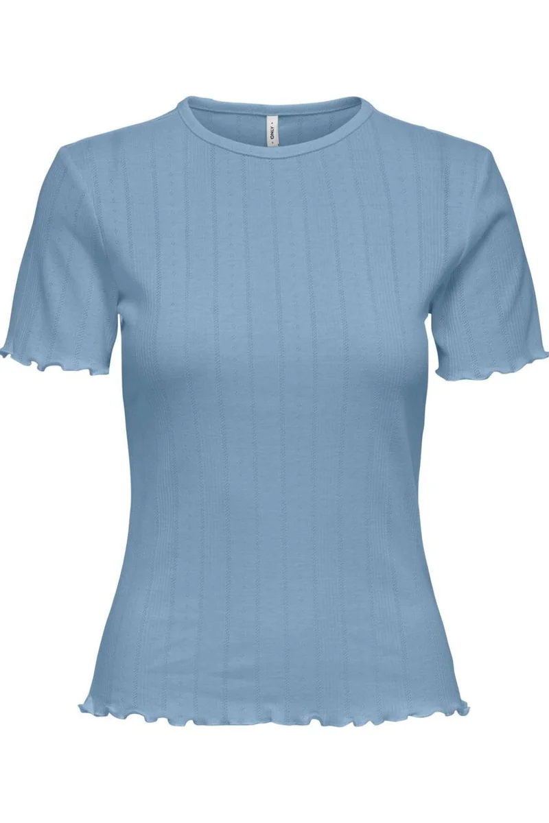 Only - Onltenna Life O-Neck S/S Top - 4941404 Soft Chambray