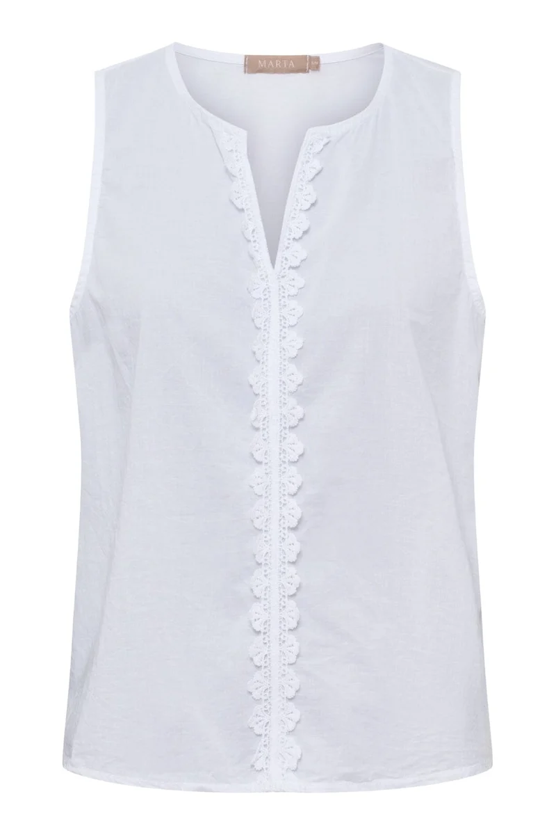 Marta Du Chateau - Mdcvienna Top 68503M - White