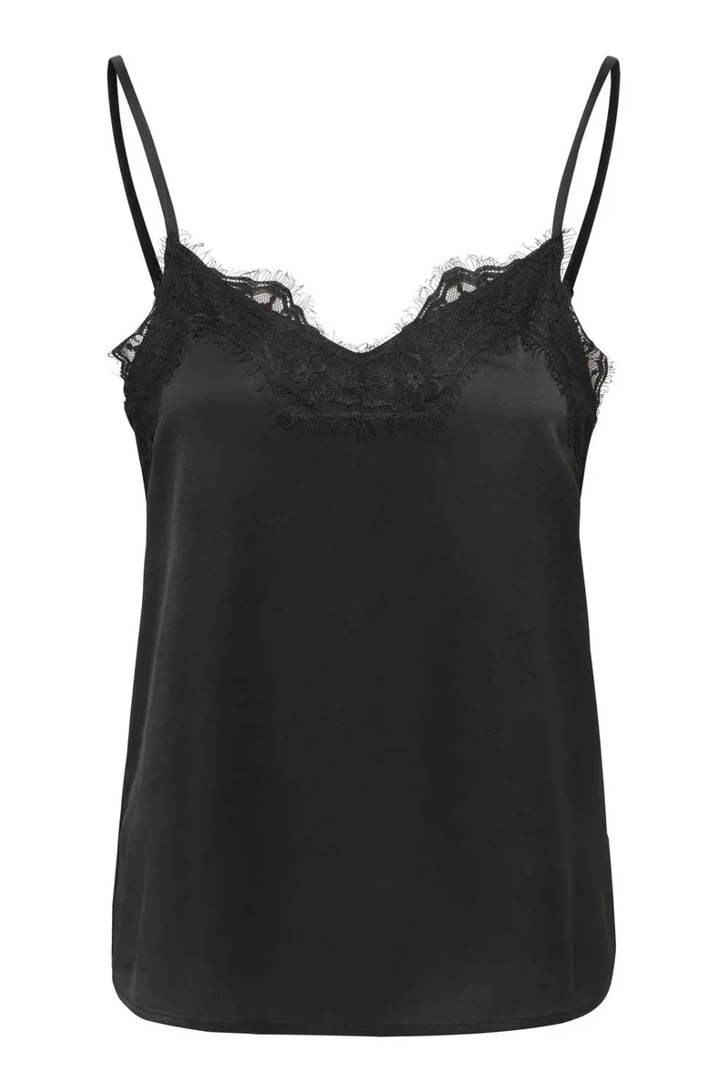JDY - Jdyelly Lace Singlet - 5079428 Black