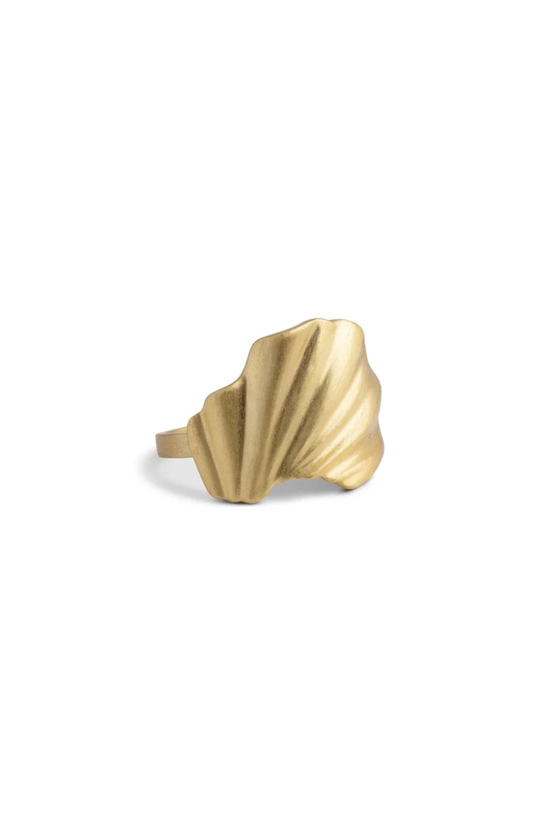 Enamel Copenhagen - Ring, Wave R104gb - Gold Plated