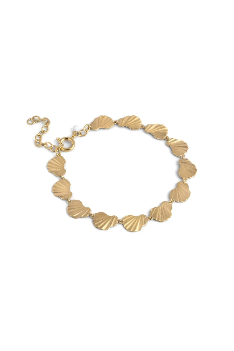 Enamel Copenhagen - Bracelet, Wave Chunky B162gb - Gold Plated