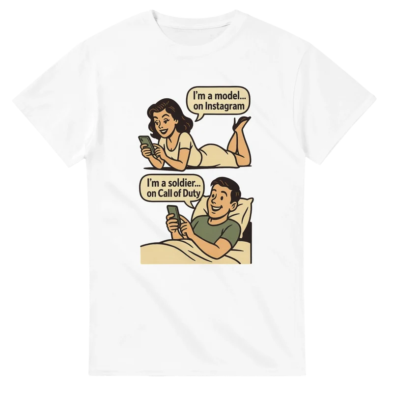 T-shirt - I'm a model... on Instagram