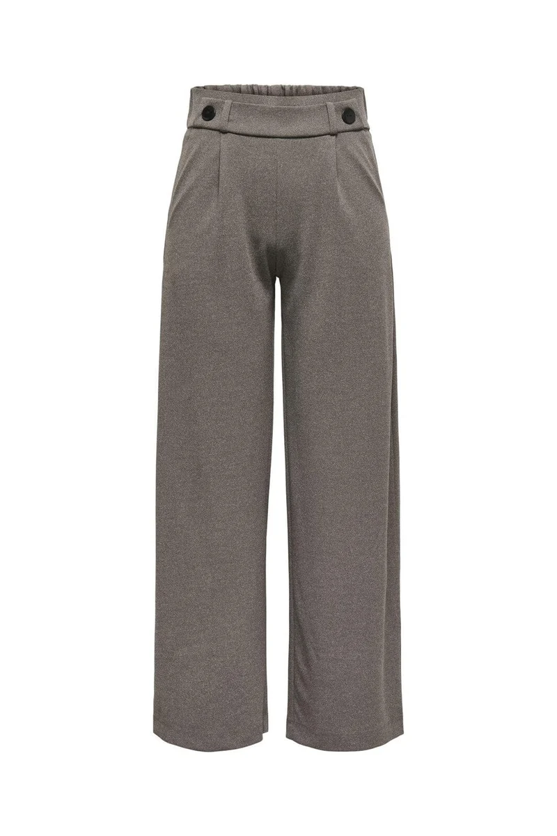 JDY - Jdygeggo Life New Long Pant - 4876476 Chocolate Brown Melange