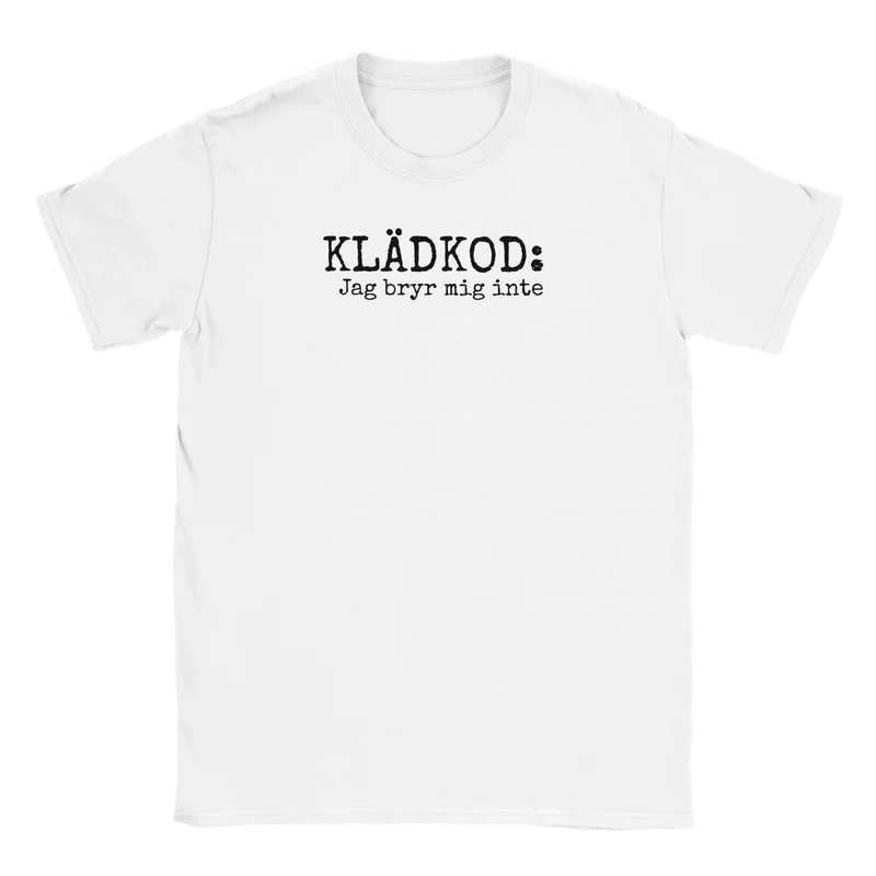 T-shirt - Klädkod: Jag bryr mig inte