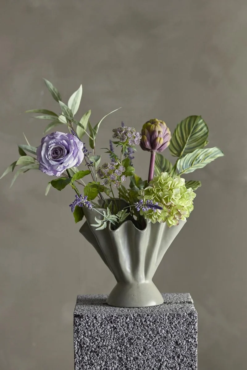 Bloomingville - Whisper Buket, Lilla, Kunstige Blomster 82061535 - Purple