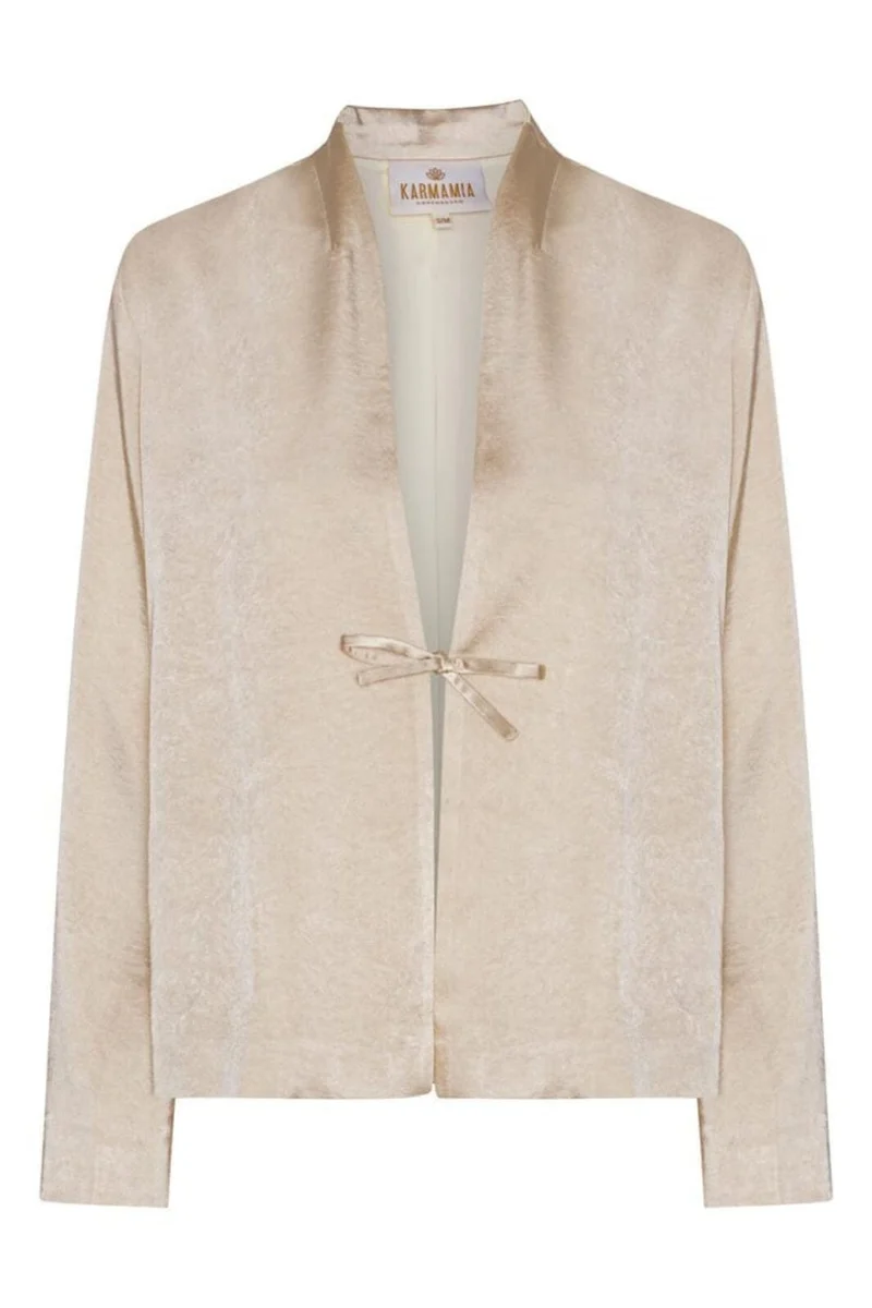 Karmamia - Kaia Jacket - Antique White Rich Satin