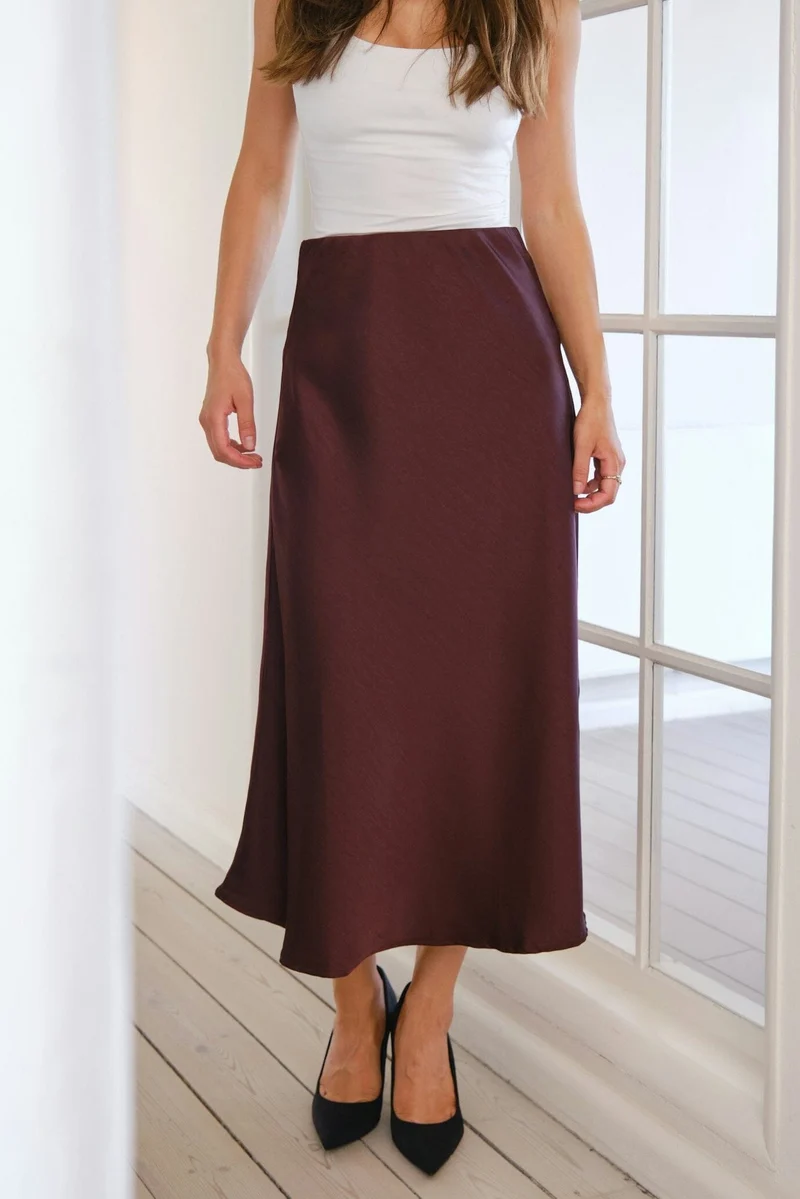 Neo Noir - Bovary Skirt - Burgundy