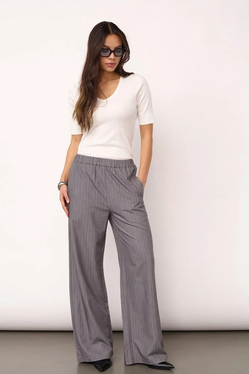 Co´Couture - Pennycc Pin Pant 500347 - 65003 - Mid Grey