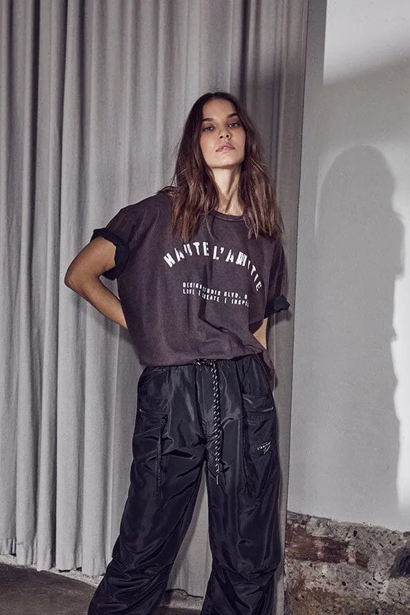 Haute L'Amitié - Noma Acid Curve Studio Tee HL10607 - Mocca Acid Wash