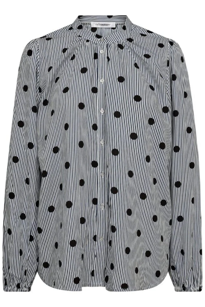 Co´Couture - Didicc Dot Shirt 35719 - 40096 Whiteblack