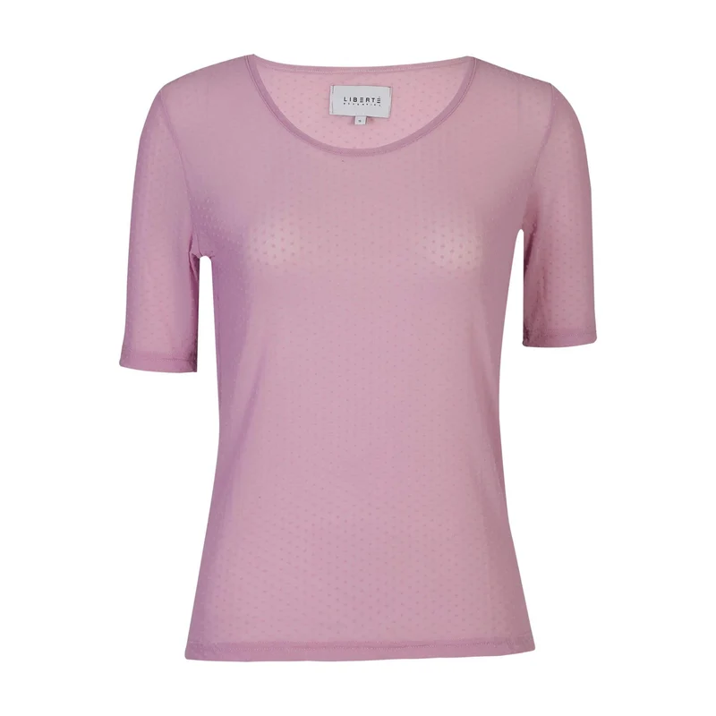 Liberte - Mesh Ss Tshirt, Dot 22011 - Lavender