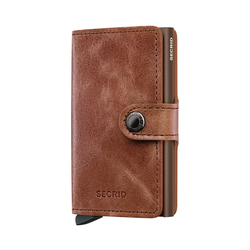 Vintage Miniwallet - Cognac-Brown