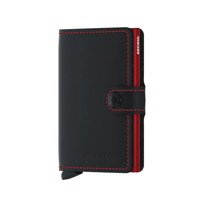Miniwallet Matte - Black & Red