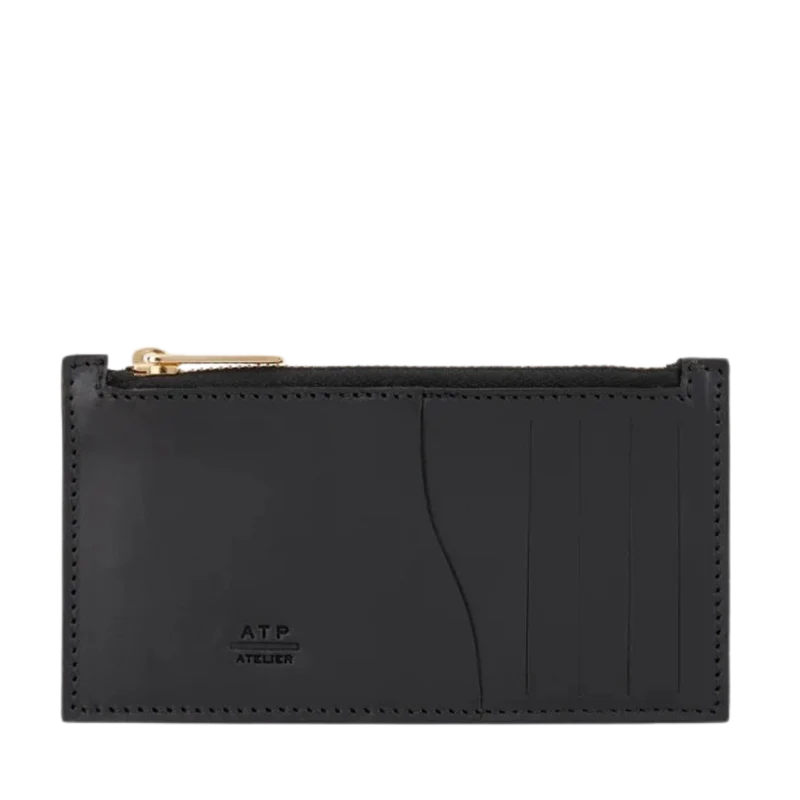 Moscosi Leather Card Holder - 900 Black