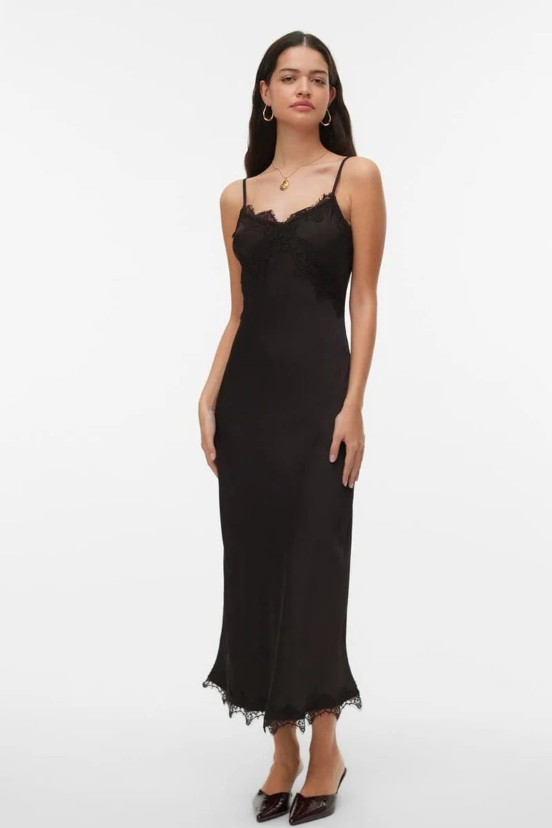 Vero Moda - Vmjulie Singlet Lace Dress - 5091551 Chocolate Torte