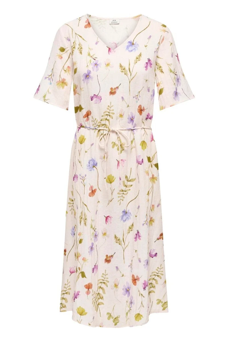 JDY - Jdyviola Life 2/4 Midi Dress - 4893946 Pristine Garden Flower