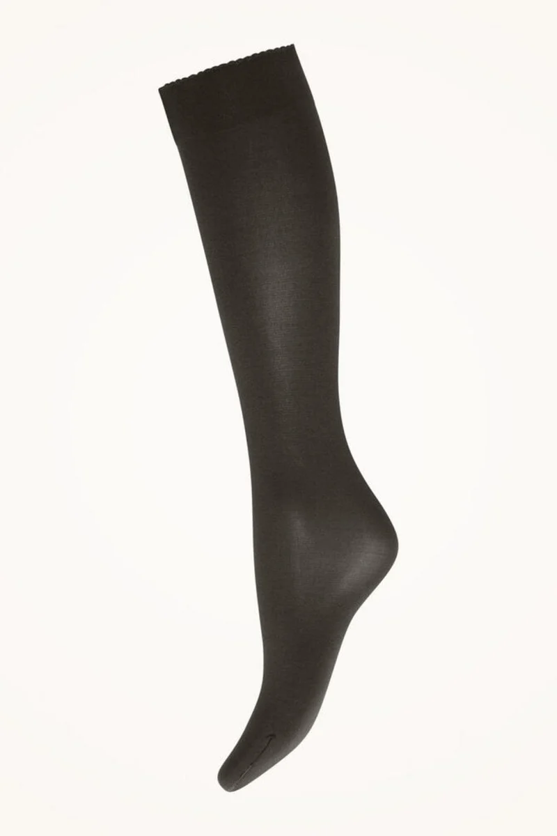 Wolford - Velvet De Luxe 50 Knee-highs - 7212 Nearly Black