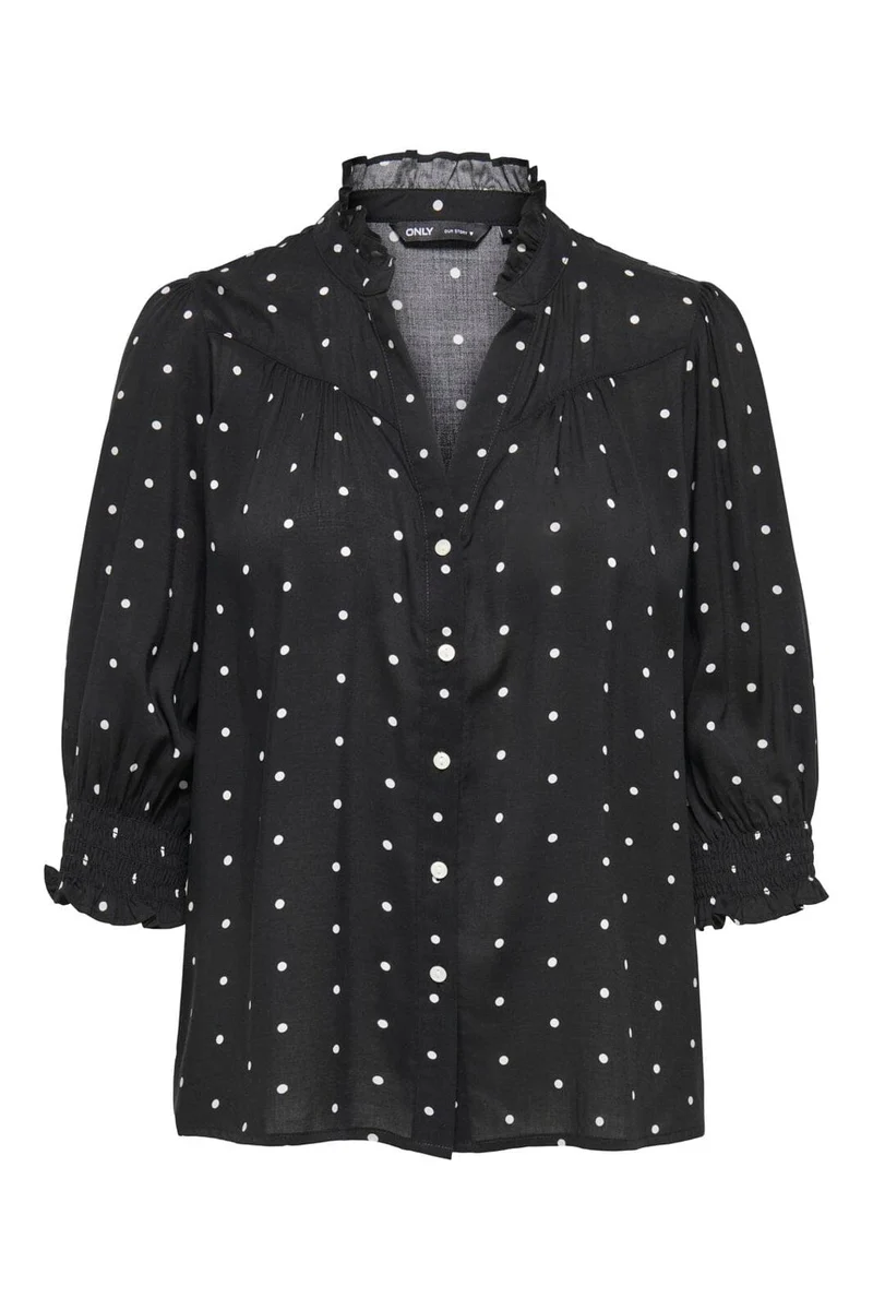 Only - Onlraya 3/4 Shirt - 5096812 Black Cd Dots