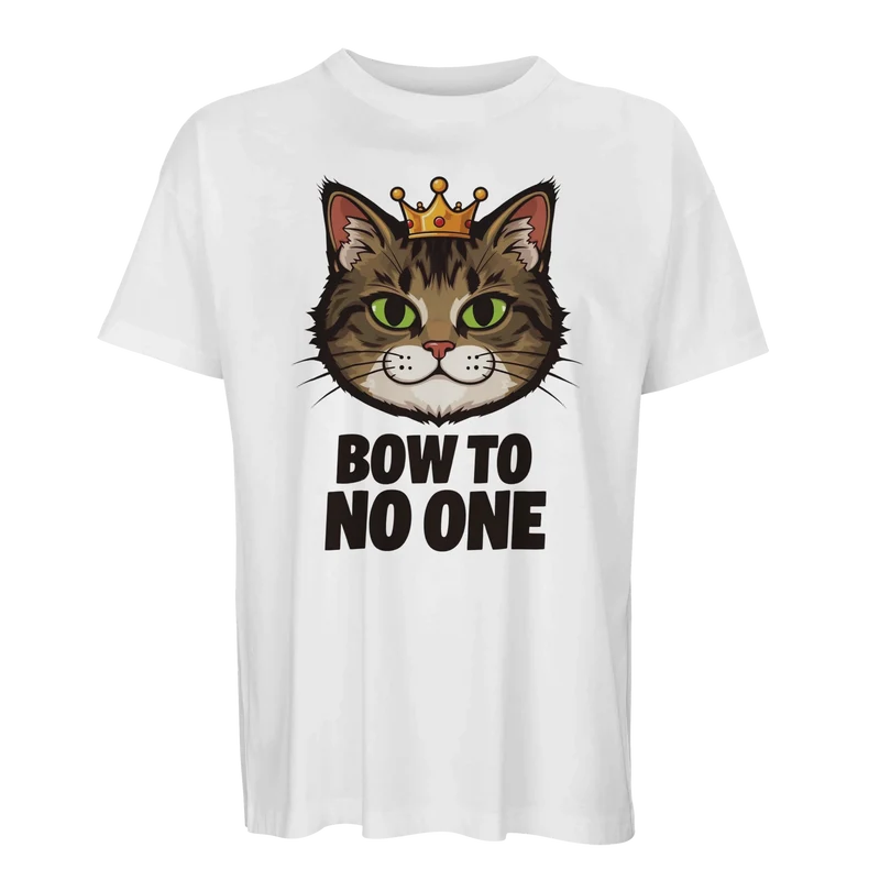 Oversized T-shirt - Bow to No One | Ekologisk