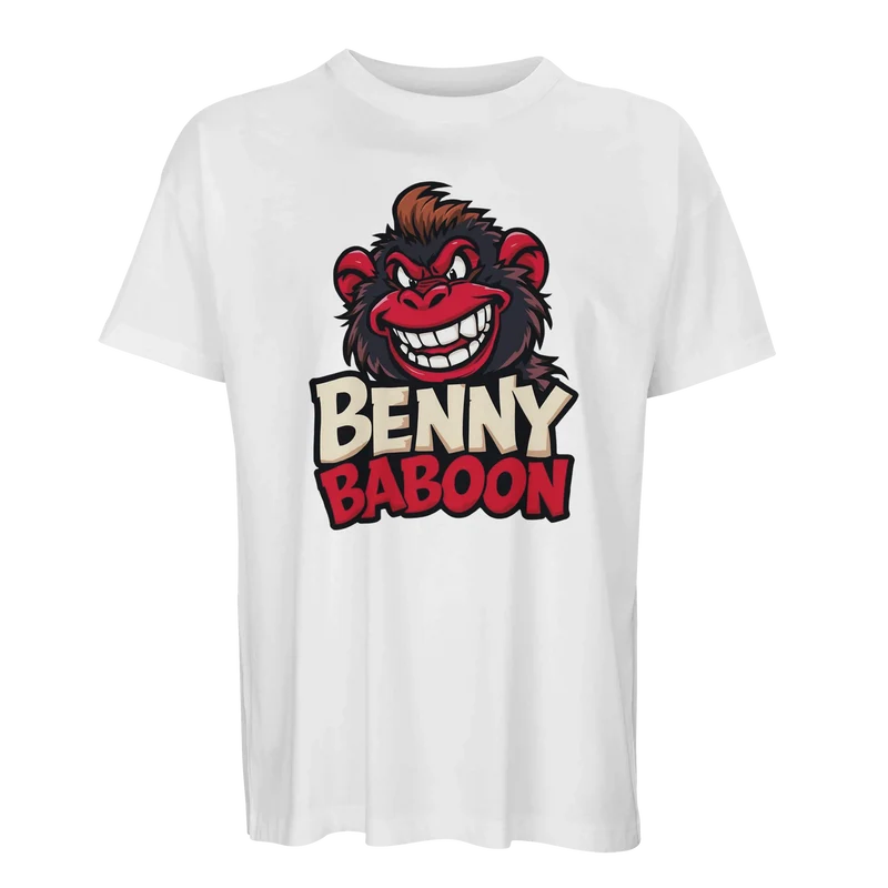 Oversized T-shirt - Benny Baboon | Ekologisk